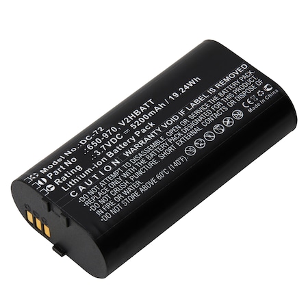 Dantona Dog Collar Battery, SportDOG TEK 2.0 GPS handheld, 650-970, V2HBATT DC-72